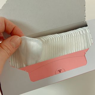 소미썸 실키 화장솜 — 4점을 준 리뷰어가 2022년 3월 올린 사용 사진