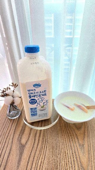 *구매평_[덴마크] 진하고 더 고소한 무가당 플레인 요거트 1.8L — 5점을 준 리뷰어가 2025년 9월 올린 사용 사진