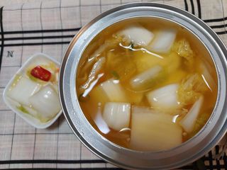셰프애찬 단호박 백김치 1kg — 5점을 준 리뷰어가 2022년 10월 올린 사용 사진