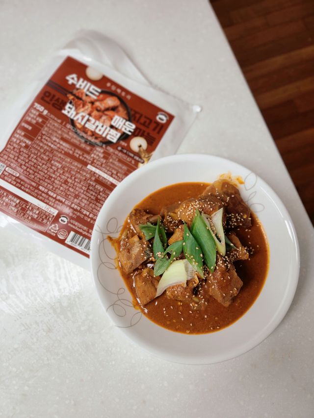 [푸딩팩토리] 대구 동인동식 수비드 매운돼지갈비찜 750g_국내산 돼지고기, 마늘듬뿍 동인동식 찜갈비 리뷰 사진