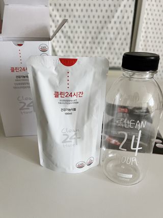 클린24시간 1BOX(5포) + 전용보틀(500ml) — 5점을 준 리뷰어가 2022년 9월 올린 사용 사진