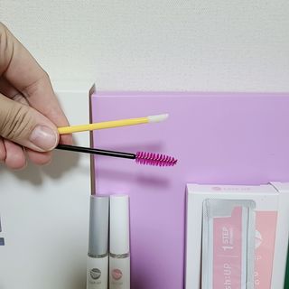 피비에스코리아 [오마이셀프] 셀프 속눈썹펌 키트 뷰러펌 파마 세트 — 5점을 준 리뷰어가 2021년 12월 올린 사용 사진