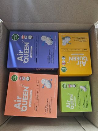 에어퀸 뉴브레스 유기농 생리대 4종 (팬티라이너 20P + 중형 10P + 대형 10P + 오버나이트 8P)_체험단 — 5점을 준 리뷰어가 2024년 5월 올린 사용 사진