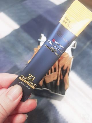 리더스코스메틱 리더스 프로 하이드라 아미노 슬리핑 마스크 — 5점을 준 리뷰어가 2021년 1월 올린 사용 사진