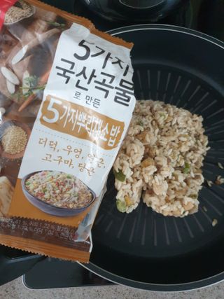 천일식품 5가지 국산 곡물로 만든 5가지 나물밥 — 5점을 준 리뷰어가 2021년 5월 올린 사용 사진