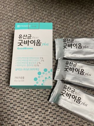프리마인 유산균 국가지정연구소 선정, 살아있는 생유산균 200억 마리의 힘. 유산균n굿바이옴플러스 — 5점을 준 리뷰어가 2021년 9월 올린 사용 사진