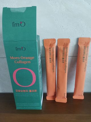 아임오 모로오렌지 콜라겐 1box (14포) — 5점을 준 리뷰어가 2023년 2월 올린 사용 사진