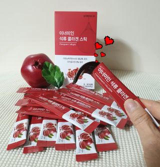 이너미인 석류 콜라겐 스틱 — 5점을 준 리뷰어가 2021년 1월 올린 사용 사진