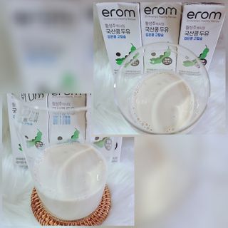 이롬 erom 황성주박사의 국산콩 두유 검은콩 고칼슘 — 4.5점을 준 리뷰어가 2020년 12월 올린 사용 사진