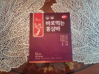 씨알푸드 건강기능식품 6년근 홍삼 함유, 바로먹는 홍삼바 30g 12개입 — 5점을 준 리뷰어가 2022년 3월 올린 사용 사진