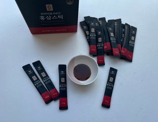 [푸름웰니스] 프리미엄 6년근 홍삼스틱 3mg x 100포 — 5점을 준 리뷰어가 2022년 3월 올린 사용 사진