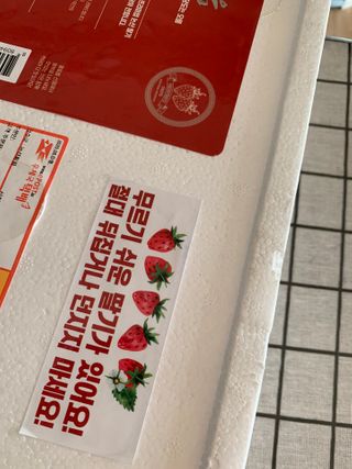 옳음 딸기 논산 설향 딸기 900g 산지직송 — 5점을 준 리뷰어가 2021년 1월 올린 사용 사진