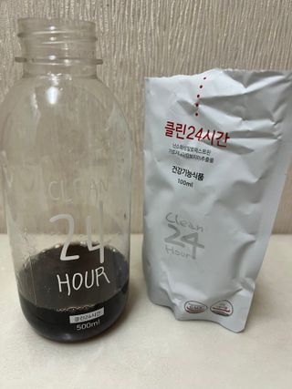 클린24시간 1BOX(5포) + 전용보틀(500ml) — 4점을 준 리뷰어가 2023년 4월 올린 사용 사진