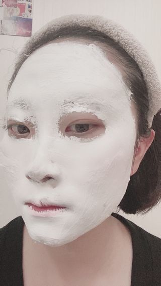 리더스코스메틱 리더스 밀크 스폰지 마스크 — 5점을 준 리뷰어가 2021년 5월 올린 사용 사진