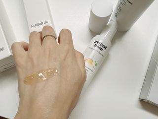 A.C PROMISE LINE 임상시험회사에서 제대로 만든, 민감성피부를 위한 트러블 기초라인 — 5점을 준 리뷰어가 2023년 7월 올린 사용 사진