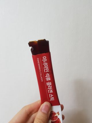 이너미인 석류 콜라겐 스틱 — 5점을 준 리뷰어가 2021년 1월 올린 사용 사진