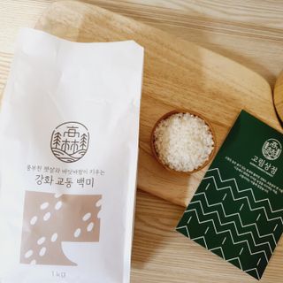 고림상점 풍부한 햇살과 바닷바람이 키우는 강화 교동 쌀 [백미1kg, 현미 1kg] 세트 — 5점을 준 리뷰어가 2021년 12월 올린 사용 사진