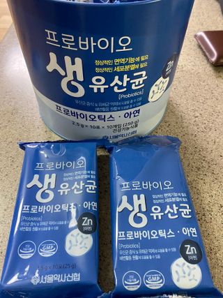 서울약사신협_프로바이오생유산균_2.5G x 100포 — 5점을 준 리뷰어가 2021년 6월 올린 사용 사진