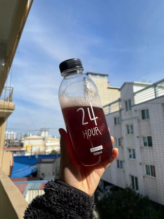 클린24시간 1BOX(5포) + 전용보틀(500ml) — 5점을 준 리뷰어가 2023년 2월 올린 사용 사진