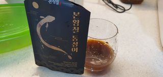 [비린내 완벽제거] 본황칠 통장어 국내산 장어즙 아르기닌 2800mg 장어즙효능 기력보강 — 5점을 준 리뷰어가 2022년 7월 올린 사용 사진