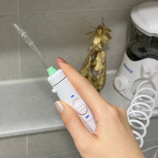 주식회사 클린디 [클린디] 양치 후 남은 이물질, 물치실로 완벽 제거 🦷 구강세정기 세트 [맞춤 칫솔 + 치약 포함] — 5점을 준 리뷰어가 2021년 12월 올린 사용 사진