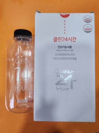 클린24시간 1BOX(5포) + 전용보틀(500ml) — 5점을 준 리뷰어가 2023년 7월 올린 사용 사진