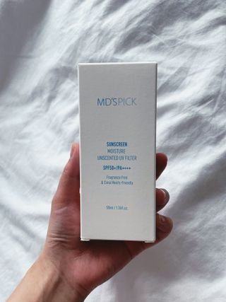 엠디스픽 무향자차 수분 선크림 PSF50+ PA++++ 50ml — 5점을 준 리뷰어가 2023년 3월 올린 사용 사진