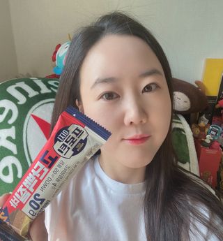 이지프로틴바 3종x각 2ea (고단백질바, 멀티단백질바, 식물성단백질바) — 5점을 준 리뷰어가 2024년 3월 올린 사용 사진