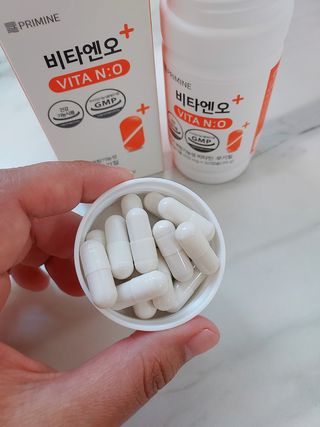 프리마인 성큼다가온 봄, 이너뷰티를 챙겨야 피부도 화사하게, 컨디션도 활기차게. 흡수율을 높인 고효율 비타민. — 5점을 준 리뷰어가 2023년 4월 올린 사용 사진