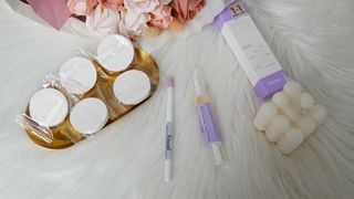 1+2 뷰젤 매직케어 손톱영양제+스톤푸셔+코인타올 셀프 네일케어 — 5점을 준 리뷰어가 2022년 10월 올린 사용 사진