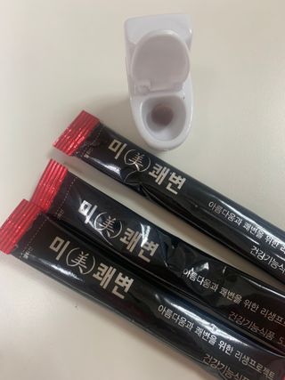 새롬바이오 리생 [미쾌변] 차전자피 식이섬유 건강기능식품 3팩 — 4.5점을 준 리뷰어가 2021년 6월 올린 사용 사진