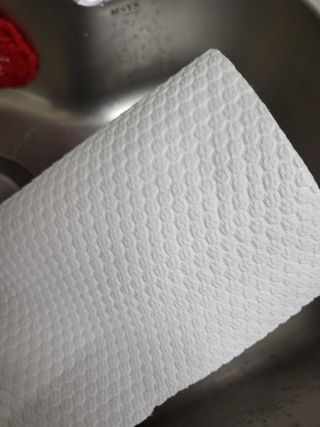 부직포나라 중금속유해물질ZERO 뜯어쓰는 주방 일회용수세미 60매 2매 — 5점을 준 리뷰어가 2022년 11월 올린 사용 사진