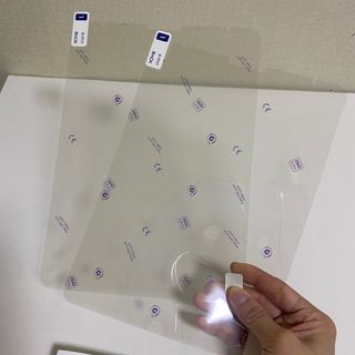 아클리브 Premium 항균 항바이러스 액정 보호필름(iPad) — 4점을 준 리뷰어가 2022년 1월 올린 사용 사진
