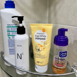 ★N쇼핑 헤어팩 1위★ 리하 에그 화이트 극손상 무실리콘 트리트먼트 헤어팩 — 5점을 준 리뷰어가 2022년 6월 올린 사용 사진