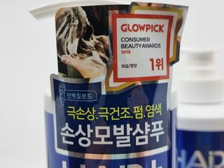 헤어플러스 단백질탈모샴푸 500ml+단백질본드앰플 145ml — 5점을 준 리뷰어가 2021년 3월 올린 사용 사진