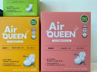 에어퀸 뉴브레스 유기농 생리대 4종 (팬티라이너 20P + 중형 10P + 대형 10P + 오버나이트 8P)_체험단 — 5점을 준 리뷰어가 2024년 5월 올린 사용 사진