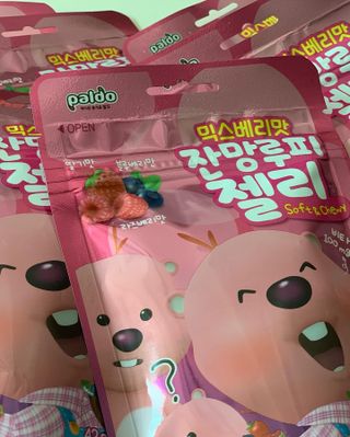 [팔도] 잔망루피젤리 믹스베리맛 42g 8개 — 5점을 준 리뷰어가 2022년 3월 올린 사용 사진