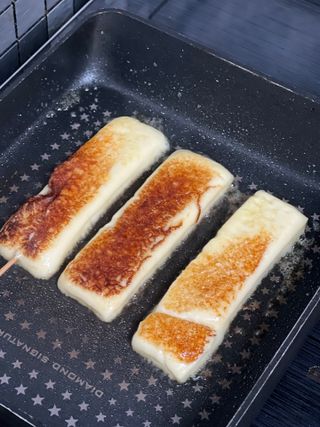 앙투어솔레 아일랜드 구워먹는 치즈 100 자연 치즈 와인안주 300g(100g x 3팩) — 4점을 준 리뷰어가 2022년 10월 올린 사용 사진