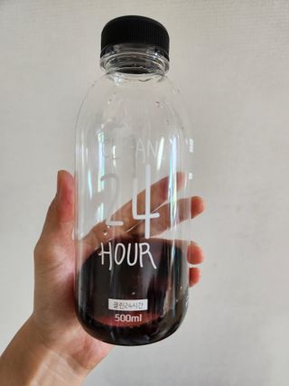 클린24시간 1BOX(5포) + 전용보틀(500ml) — 5점을 준 리뷰어가 2023년 8월 올린 사용 사진