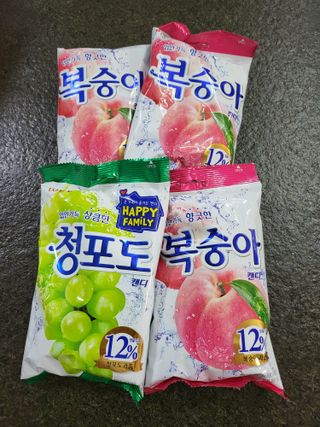 청포도캔디 복숭아캔디 — 5점을 준 리뷰어가 2022년 11월 올린 사용 사진