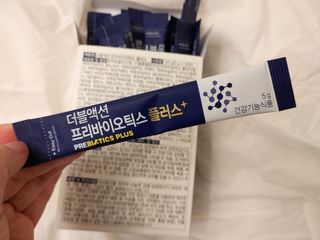 메이준뉴트리 더블액션 프리바이오틱스 플러스+ — 5점을 준 리뷰어가 2021년 4월 올린 사용 사진