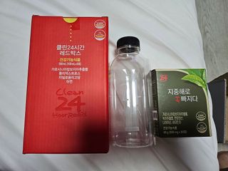 클린24시간 레드박스 1BOX(5포) + 전용보틀(500ml) — 5점을 준 리뷰어가 2024년 3월 올린 사용 사진