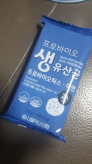 서울약사신협_프로바이오생유산균_2.5G x 100포 — 5점을 준 리뷰어가 2021년 3월 올린 사용 사진