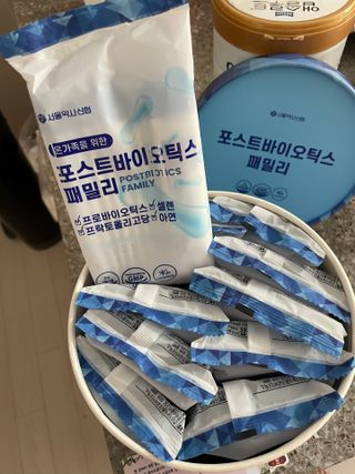 서울약사신협_포스트바이오틱스패밀리_5g x 100포 — 5점을 준 리뷰어가 2021년 3월 올린 사용 사진