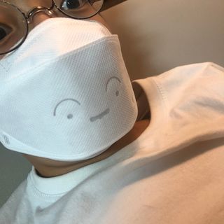 [숨그림]  덴탈마스크 짱구 우리아이 그리고 내가 쓰는 믿을수있는 케릭터 마스크  16종 — 4.5점을 준 리뷰어가 2021년 10월 올린 사용 사진