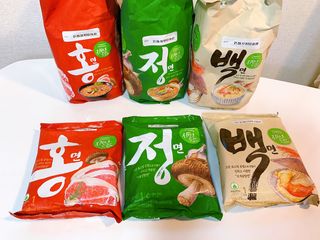 [풀무원] 자연은맛있다 정면, 백면, 홍면  세트 — 5점을 준 리뷰어가 2021년 4월 올린 사용 사진