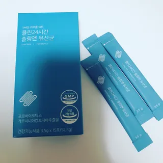클린24시간 슬림앤유산균 1박스 (3.5g X 15포) — 5점을 준 리뷰어가 2022년 7월 올린 사용 사진