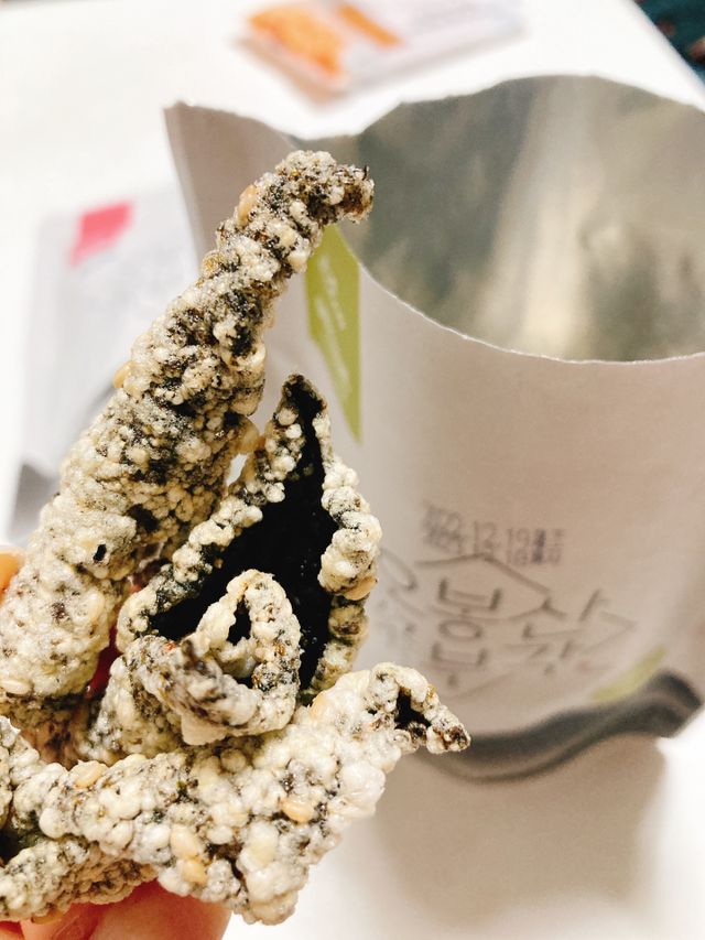 [만나식품] 오봉산 꽃부각 3가지 맛(오리지널, 새우맛, 매운고추맛) 리뷰 사진