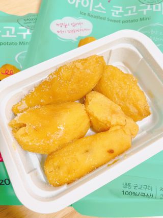 해뜨온 껍질없는 한입아이스 군고구마 120g x 4개 — 5점을 준 리뷰어가 2021년 9월 올린 사용 사진