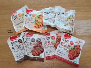 굽네몰 [굽네] 소스가 맛있는 닭가슴살 슬라이스 4종 — 5점을 준 리뷰어가 2021년 4월 올린 사용 사진